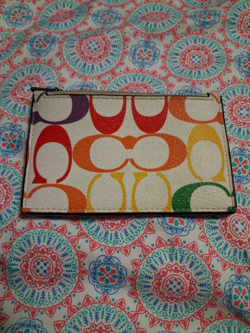 ​🌈 RARE Limited Edition Coach Pride 2023 Rainbow Card Case 🌈